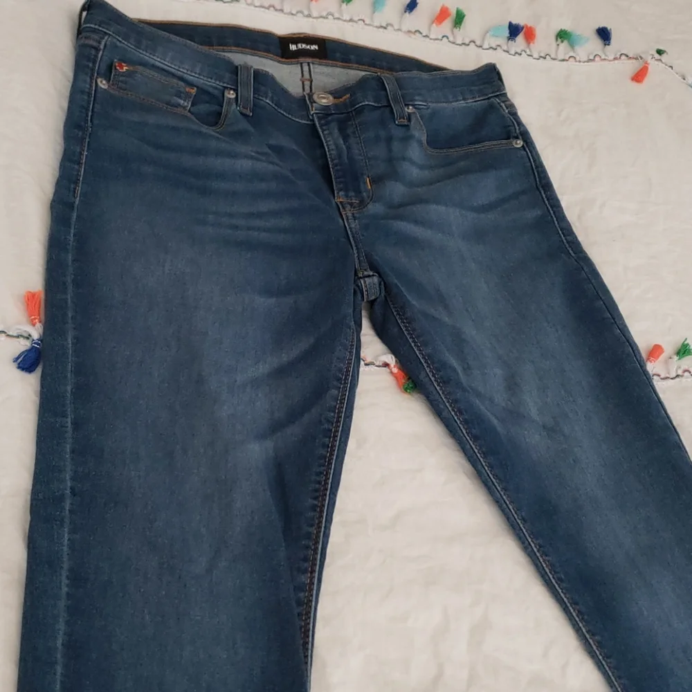 Hudson Crop Krista Super Skinny Jeans